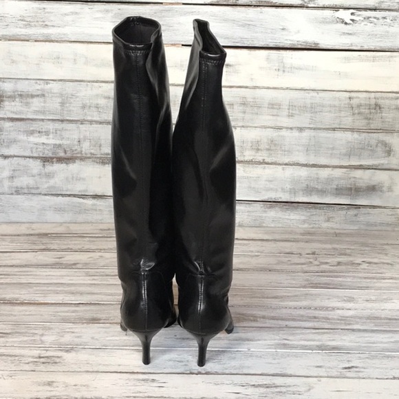 Donald J Pliner Lena black leather pointed boots - Picture 3 of 6